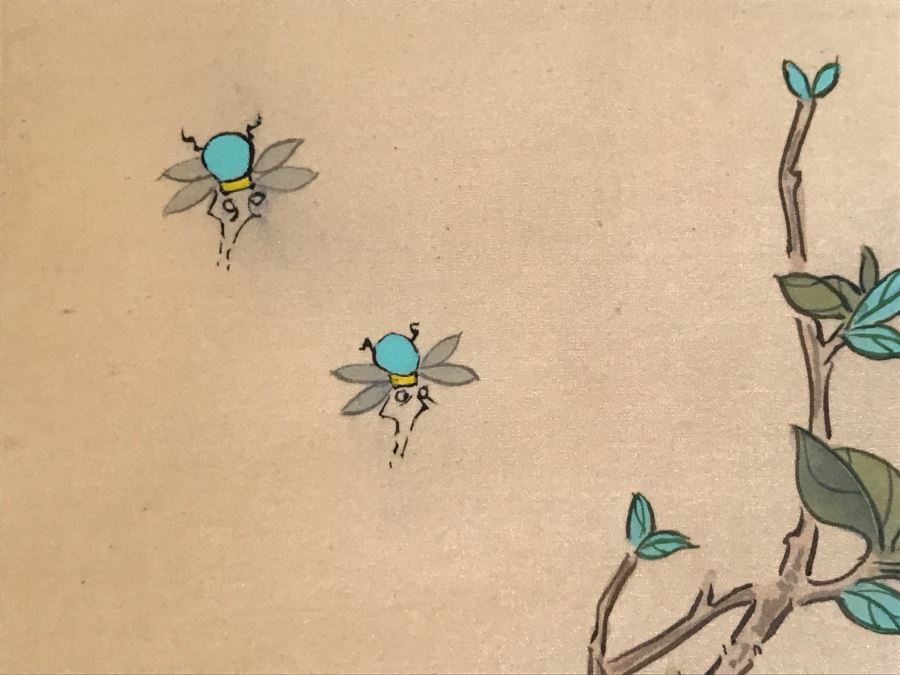 Pair Of Original Signed Chinese Floral Paintings [Photo 10]