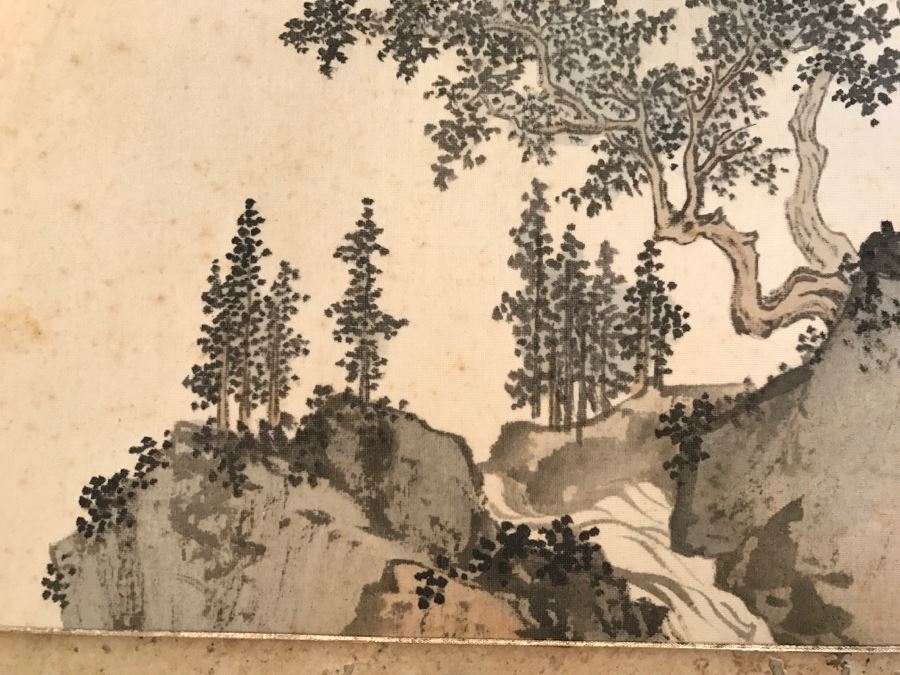 Original Signed Antique Chinese Landscape Painting (Some Foxing) [Photo 7]