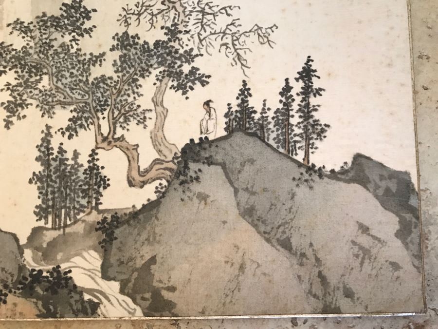 Original Signed Antique Chinese Landscape Painting (Some Foxing) [Photo 8]