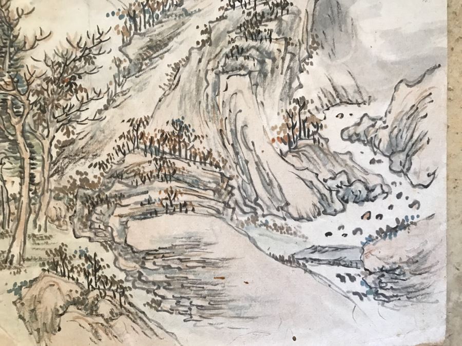 Original Signed Antique Chinese Landscape Painting [Photo 5]