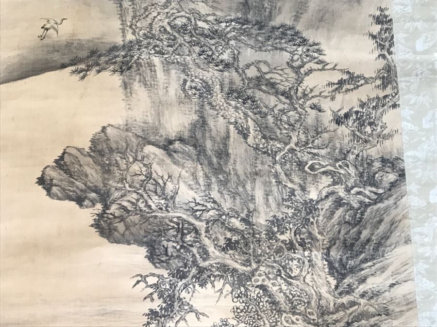 Signed Original Antique Chinese Landscape Scroll Painting [Photo 6]