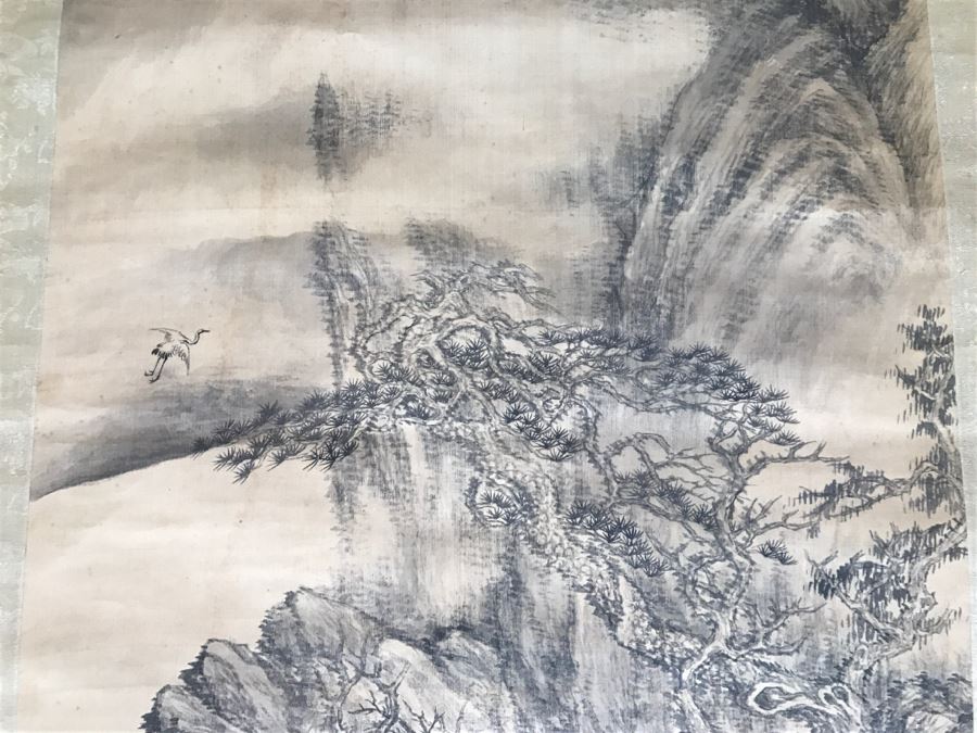 Signed Original Antique Chinese Landscape Scroll Painting [Photo 7]