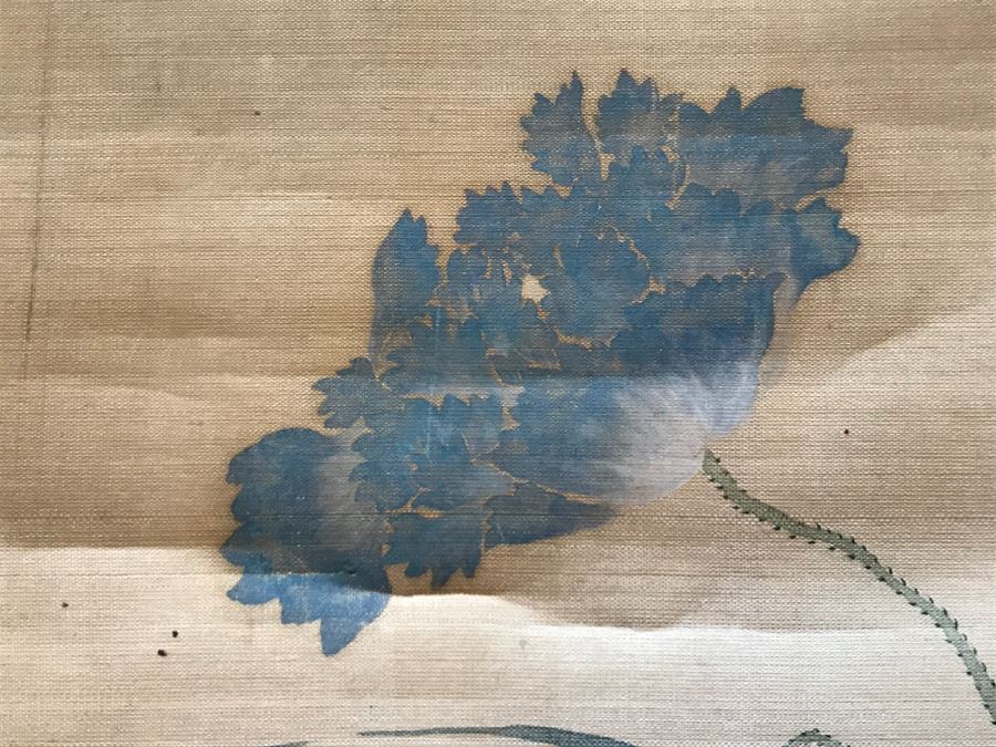 Signed Original Antique Chinese Landscape Floral Scroll Painting [Photo 12]