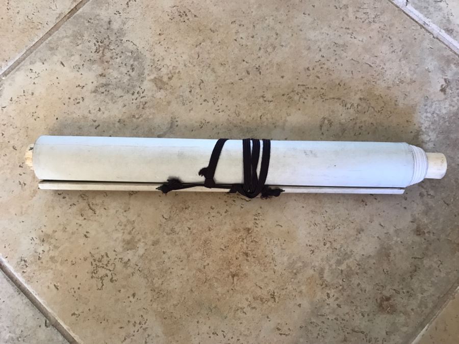 Signed Original Antique Chinese Landscape Floral Scroll Painting [Photo 3]