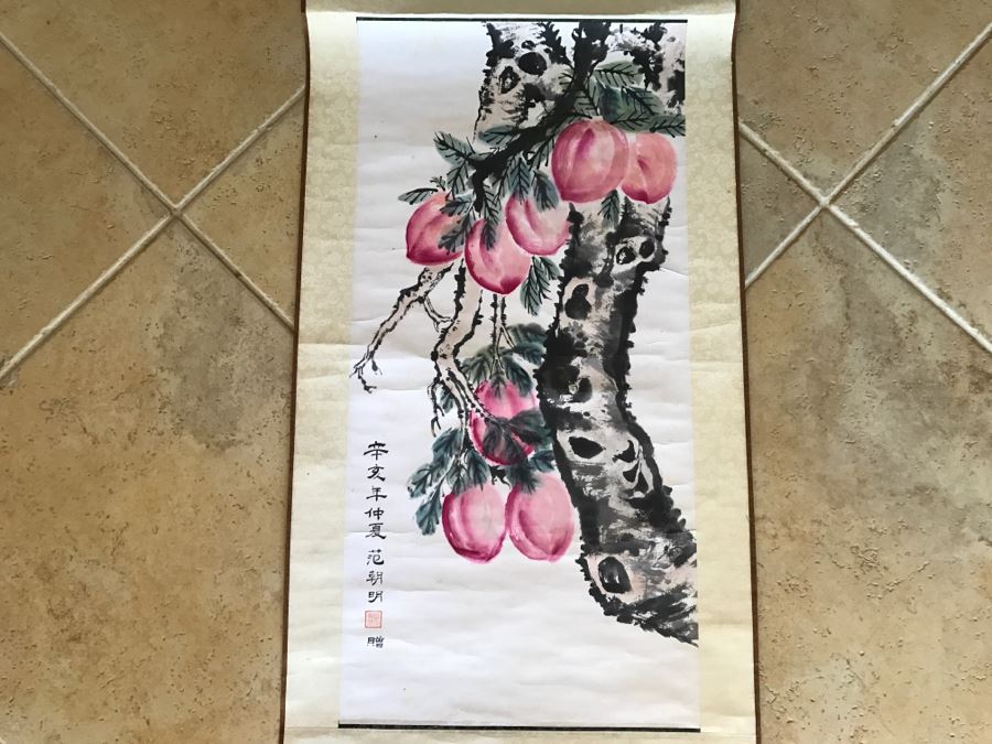 Signed Original Asian Scroll Painting [Photo 5]