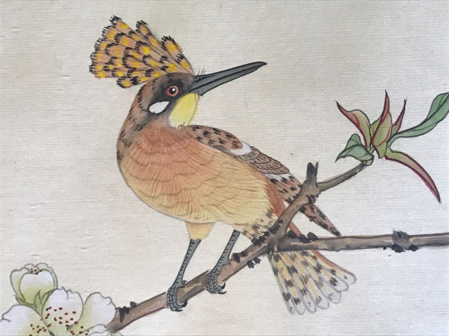 Original Signed Chinese Painting With Bird And Tree [Photo 6]