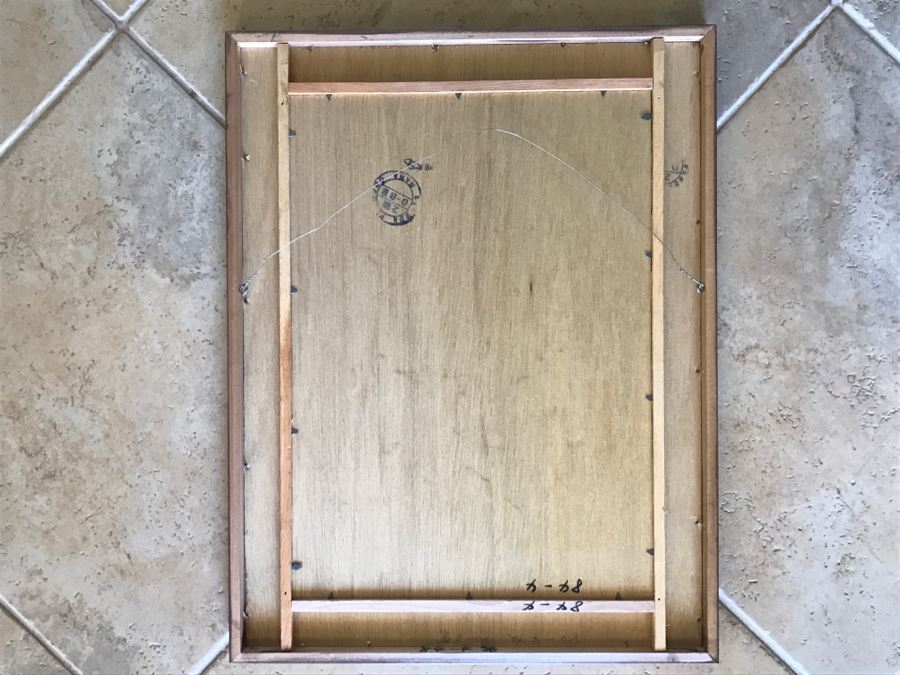 Original Signed Chinese Painting With Bees And Flowers [Photo 11]