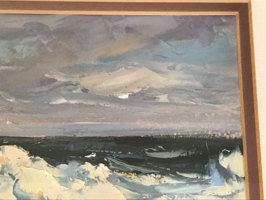 Original Plein Air Painting Of Seascape Unsigned [Photo 6]