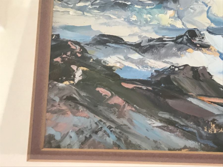 Original Plein Air Painting Of Seascape Unsigned [Photo 4]