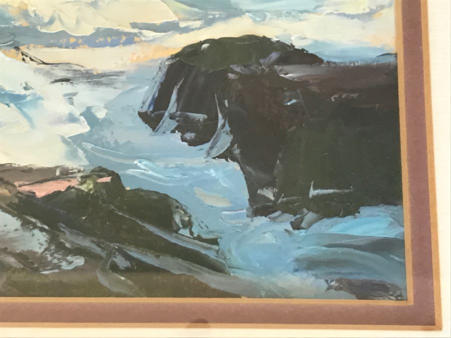 Original Plein Air Painting Of Seascape Unsigned [Photo 5]