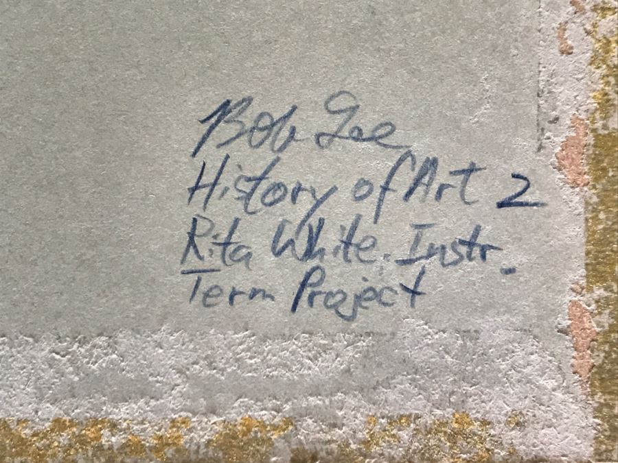 Original Painting By Bob Lee Signed On Back [Photo 8]