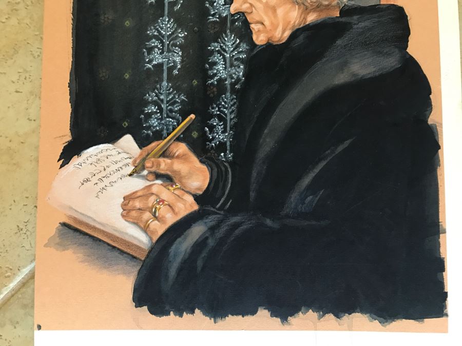 Original Painting By Bob Lee Signed On Back [Photo 3]