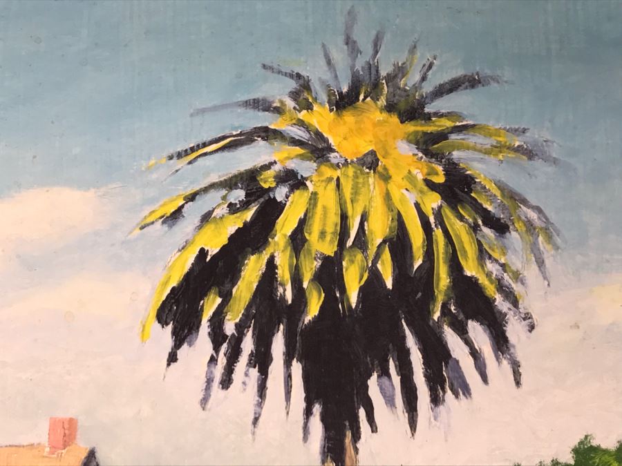 Original Plein Air Painting On Board With Pencil Sketch Unsigned By Hollywood Art Director 14' X 11' [Photo 7]