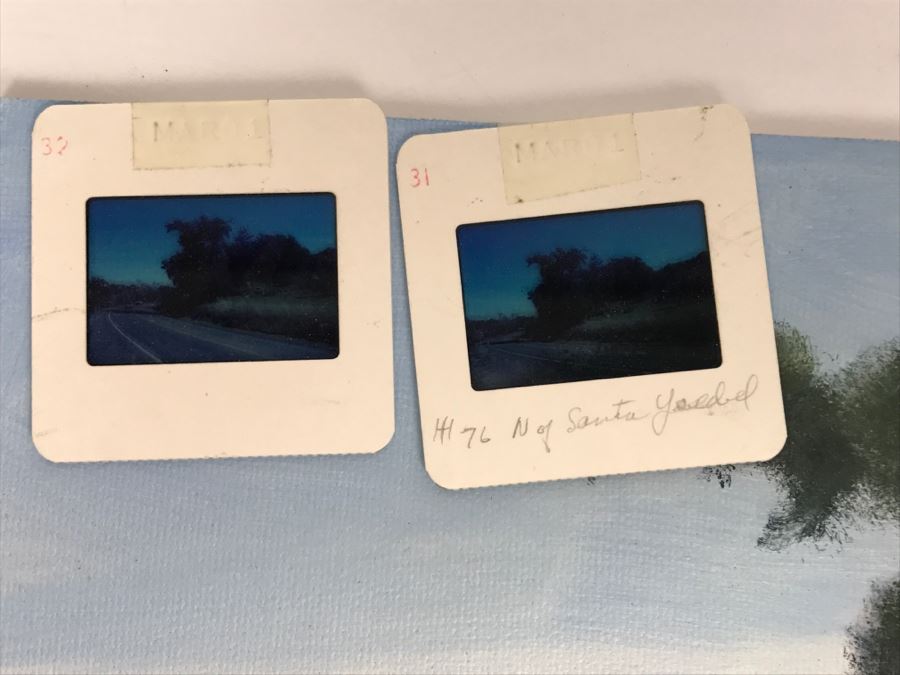 Original Plein Air Painting On Board Of Road North Of Santa Ysabel Unsigned By Hollywood Art Director 14' X 11' [Photo 7]