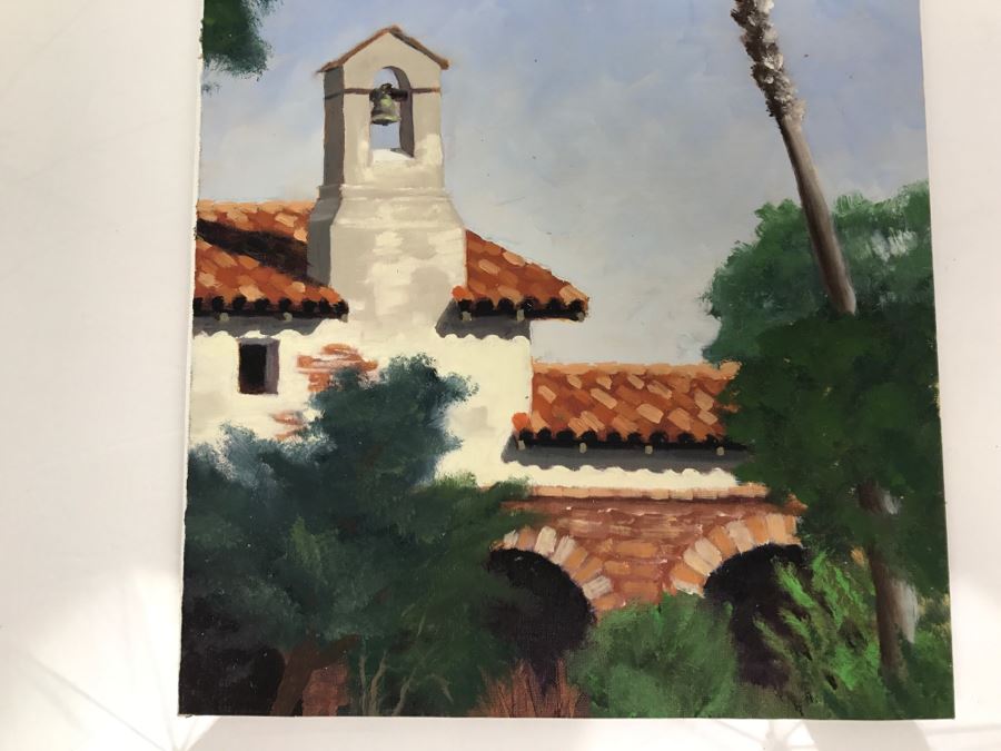 Original Plein Air Painting On Board Unsigned By Hollywood Art Director 10' X 8' [Photo 7]