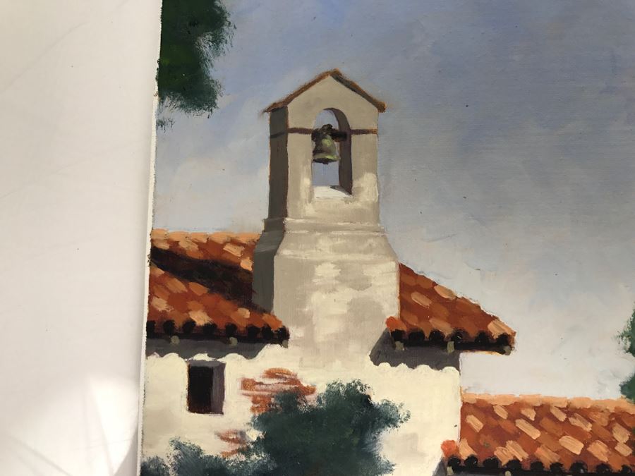 Original Plein Air Painting On Board Unsigned By Hollywood Art Director 10' X 8' [Photo 5]