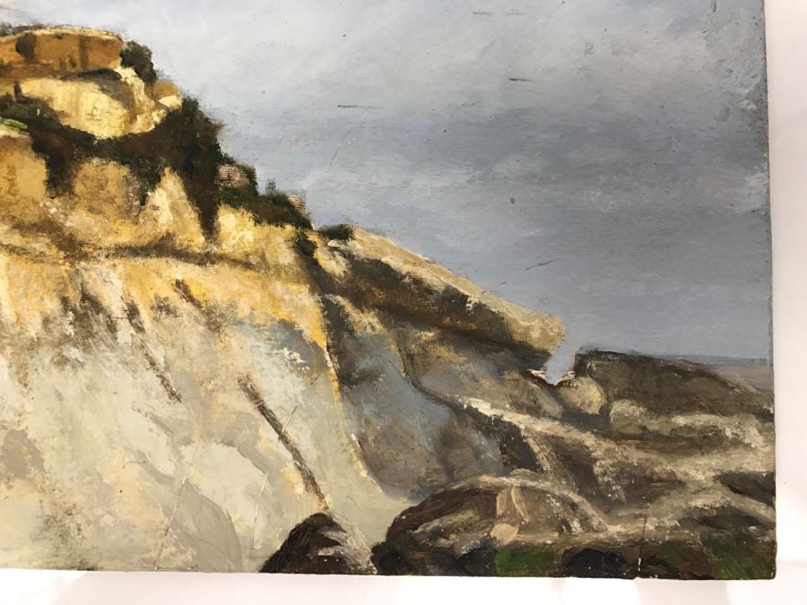 Original Plein Air Painting On Board Unsigned By Hollywood Art Director 14' X 11' [Photo 5]