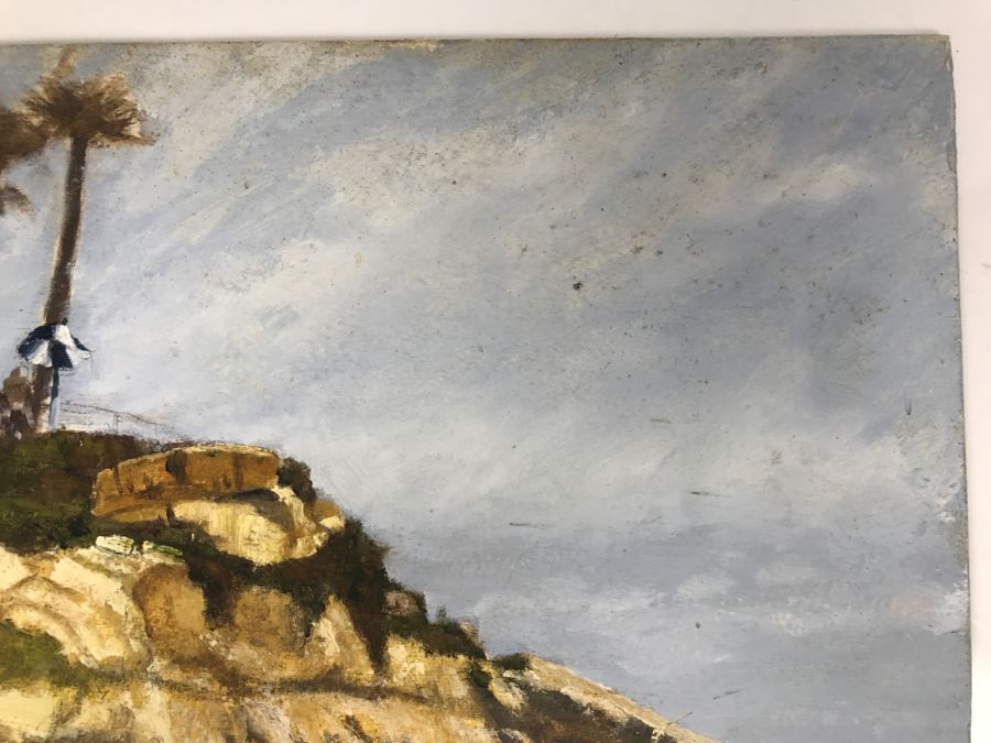 Original Plein Air Painting On Board Unsigned By Hollywood Art Director 14' X 11' [Photo 6]