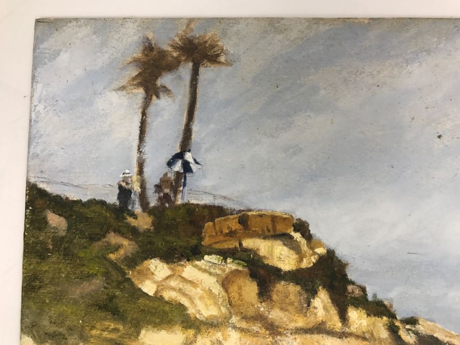 Original Plein Air Painting On Board Unsigned By Hollywood Art Director 14' X 11' [Photo 7]