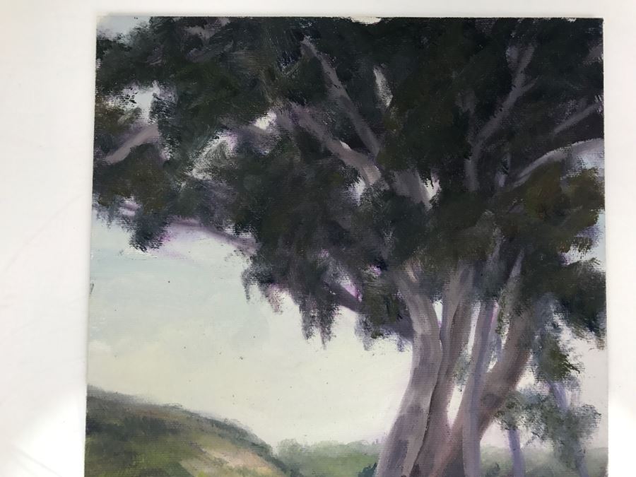 Original Plein Air Painting On Board Unsigned By Hollywood Art Director 12' X 9' [Photo 4]