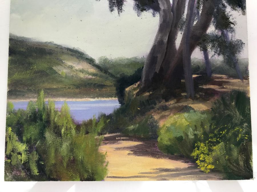 Original Plein Air Painting On Board Unsigned By Hollywood Art Director 12' X 9' [Photo 6]