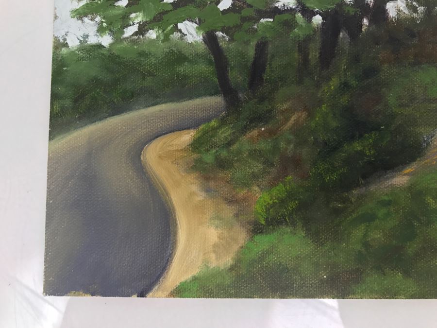 Original Plein Air Painting On Board Unsigned By Hollywood Art Director 12' X 9' [Photo 4]