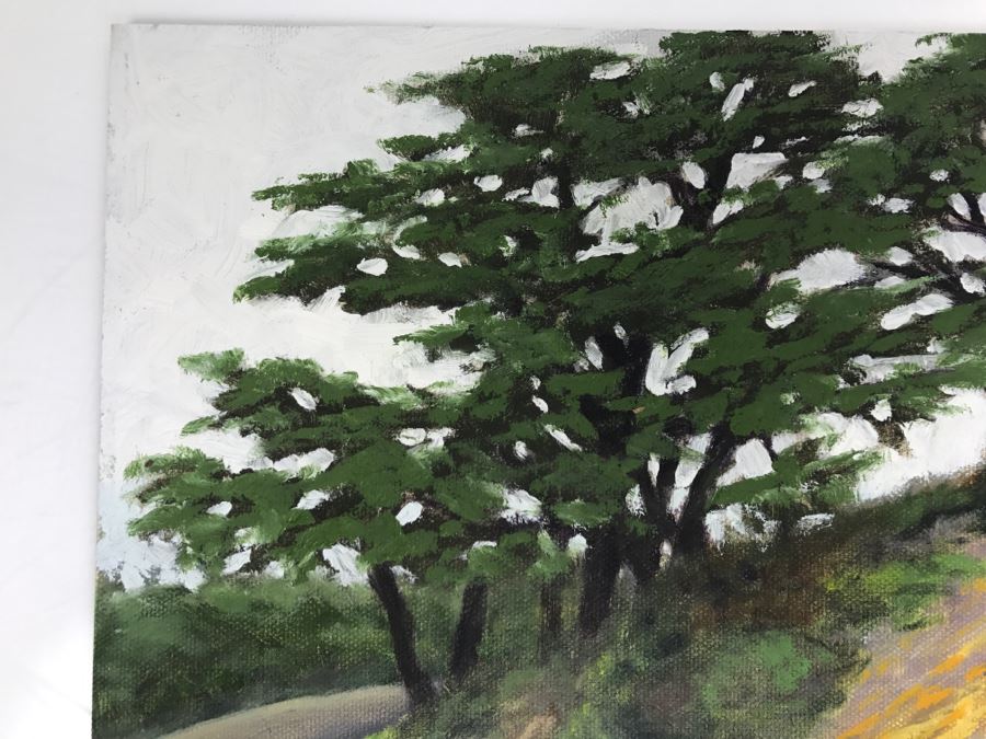 Original Plein Air Painting On Board Unsigned By Hollywood Art Director 12' X 9' [Photo 5]