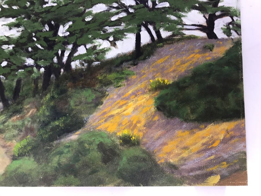 Original Plein Air Painting On Board Unsigned By Hollywood Art Director 12' X 9' [Photo 7]