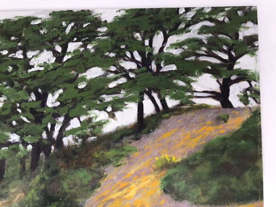 Original Plein Air Painting On Board Unsigned By Hollywood Art Director 12' X 9' [Photo 6]