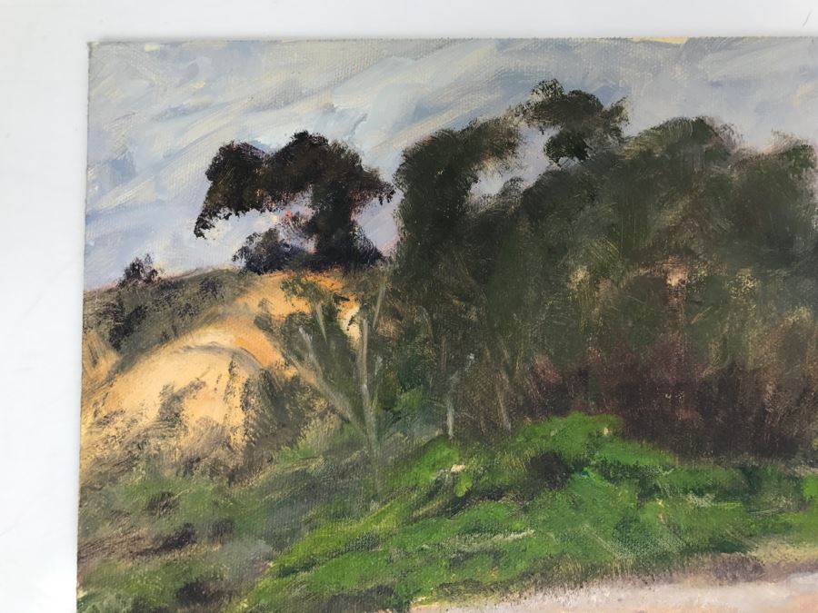 Original Plein Air Painting On Board Unsigned By Hollywood Art Director 12' X 9' [Photo 5]