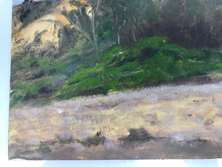 Original Plein Air Painting On Board Unsigned By Hollywood Art Director 12' X 9' [Photo 4]