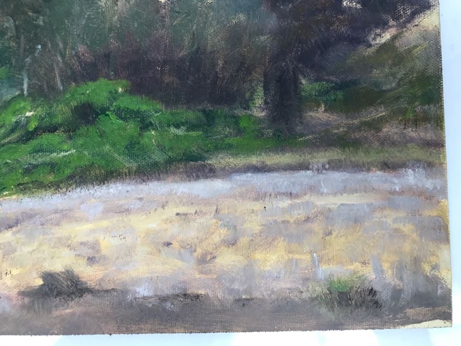 Original Plein Air Painting On Board Unsigned By Hollywood Art Director 12' X 9' [Photo 7]