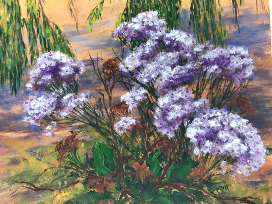 Original Plein Air Painting On Board Unsigned By Hollywood Art Director 12' X 9' [Photo 4]