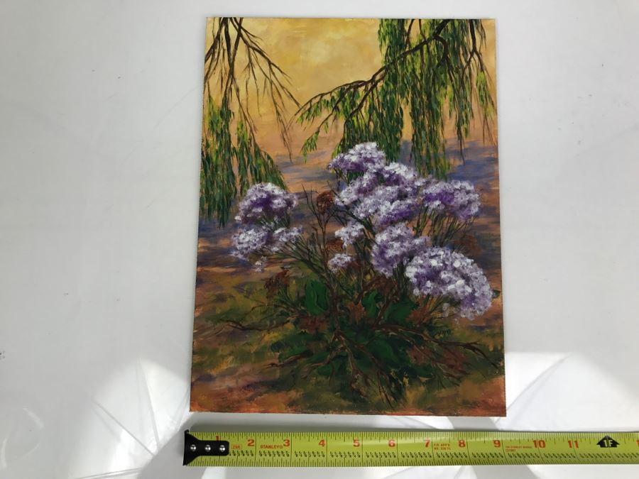 Original Plein Air Painting On Board Unsigned By Hollywood Art Director 12' X 9' [Photo 2]