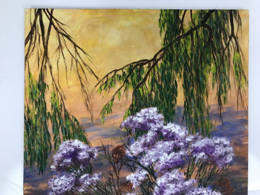 Original Plein Air Painting On Board Unsigned By Hollywood Art Director 12' X 9' [Photo 5]