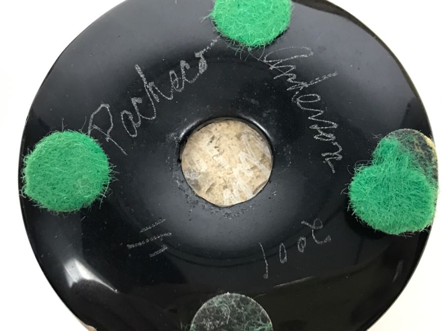 Vintage Bone Inlay Box And Signed Fossil Stone Jar With Lid By Pacheco Anderson 1 Of 1 [Photo 9]