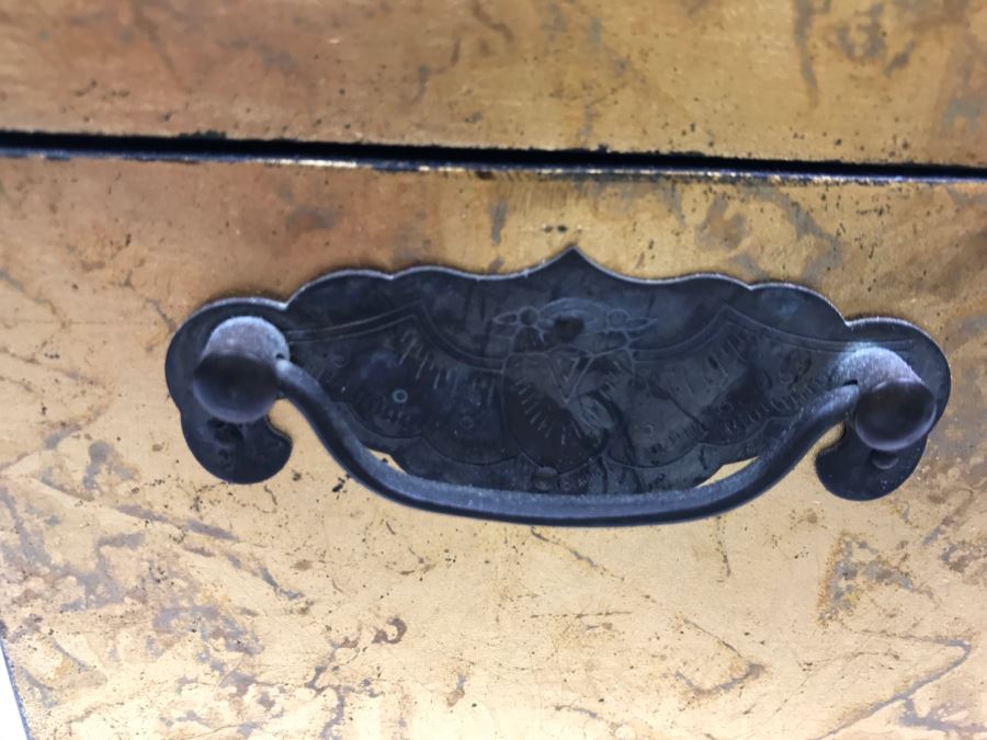 Vintage Chinese Enamel Box, Match Holder, Tray Set And Chinese Gold Box [Photo 23]