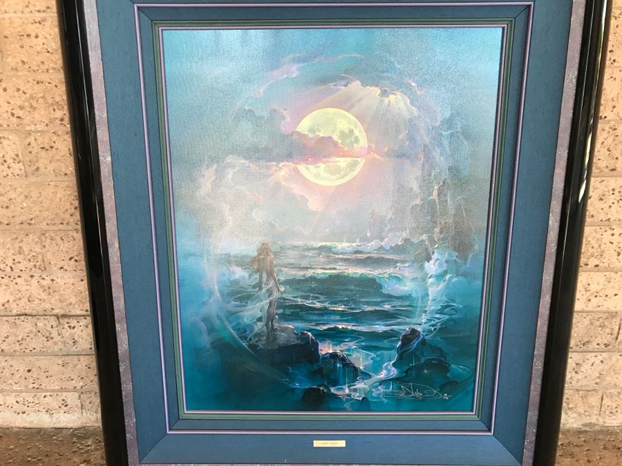 John Pitre Limited Edition Giclee Hand Signed Titled 'Through a Moonlit Dream' 36' X 42' 18 Of 375 Estimate $2,400 [Photo 3]