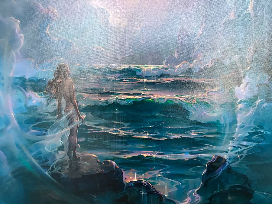 John Pitre Limited Edition Giclee Hand Signed Titled 'Through a Moonlit Dream' 36' X 42' 18 Of 375 Estimate $2,400 [Photo 14]