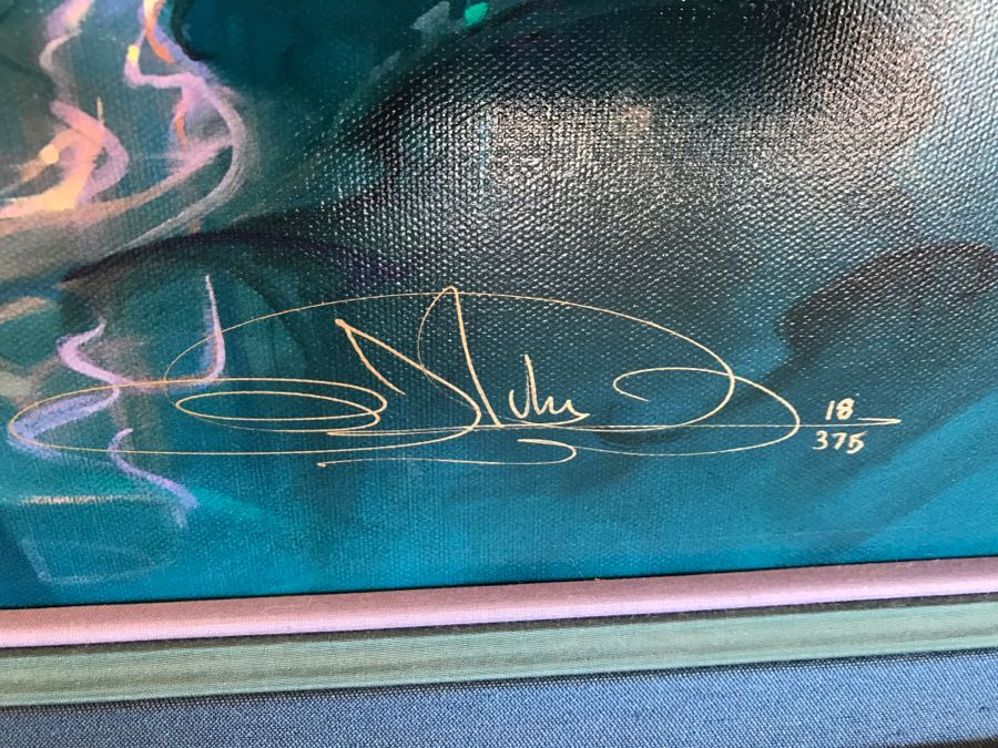 John Pitre Limited Edition Giclee Hand Signed Titled 'Through a Moonlit Dream' 36' X 42' 18 Of 375 Estimate $2,400 [Photo 6]