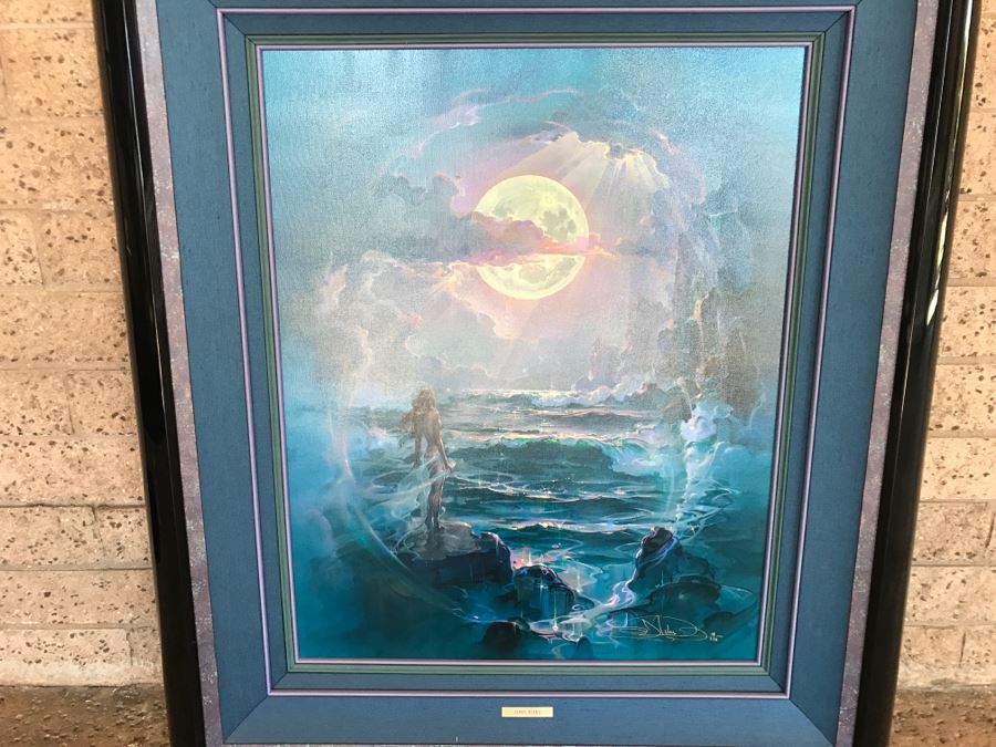 John Pitre Limited Edition Giclee Hand Signed Titled 'Through a Moonlit Dream' 36' X 42' 18 Of 375 Estimate $2,400 [Photo 4]