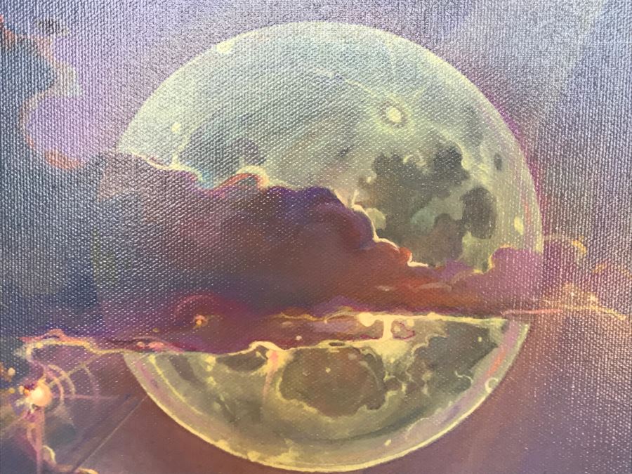 John Pitre Limited Edition Giclee Hand Signed Titled 'Through a Moonlit Dream' 36' X 42' 18 Of 375 Estimate $2,400 [Photo 11]