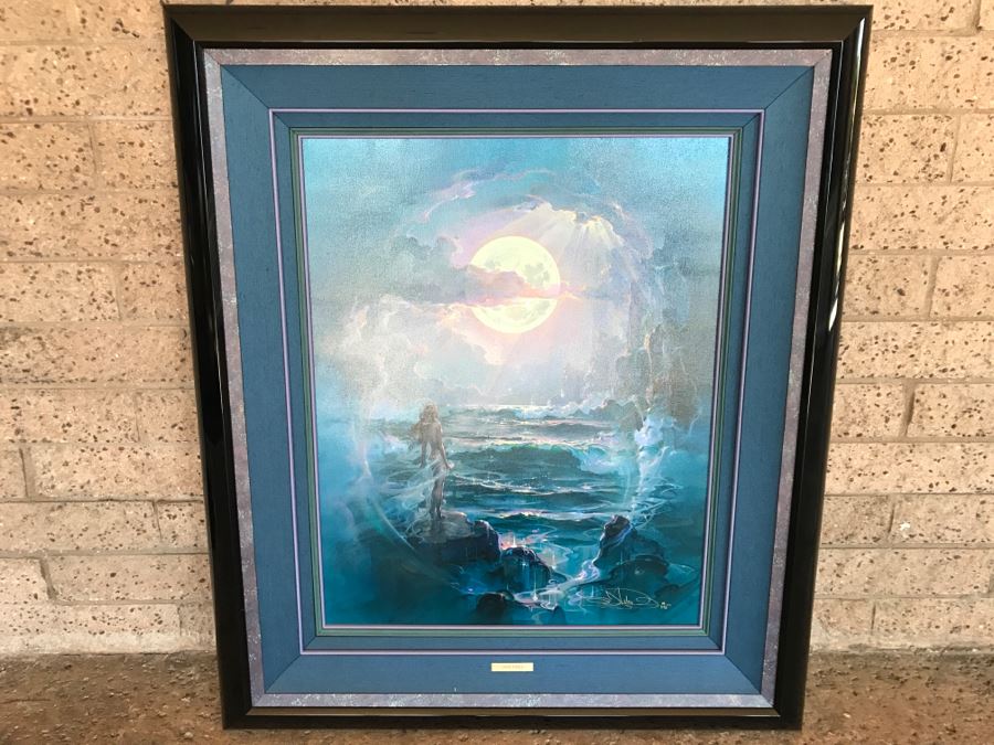 John Pitre Limited Edition Giclee Hand Signed Titled 'Through a Moonlit Dream' 36' X 42' 18 Of 375 Estimate $2,400 [Photo 2]