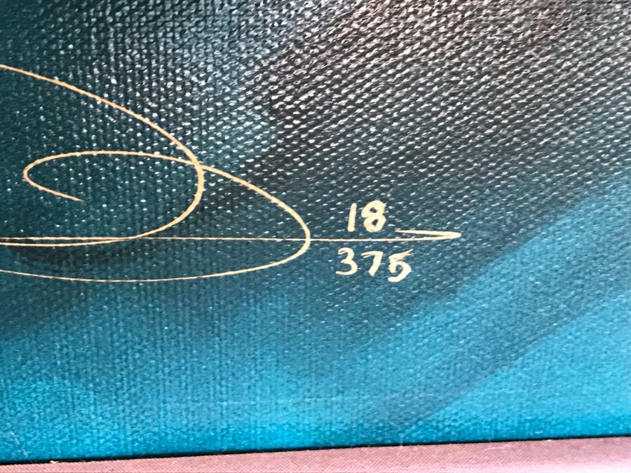 John Pitre Limited Edition Giclee Hand Signed Titled 'Through a Moonlit Dream' 36' X 42' 18 Of 375 Estimate $2,400 [Photo 7]