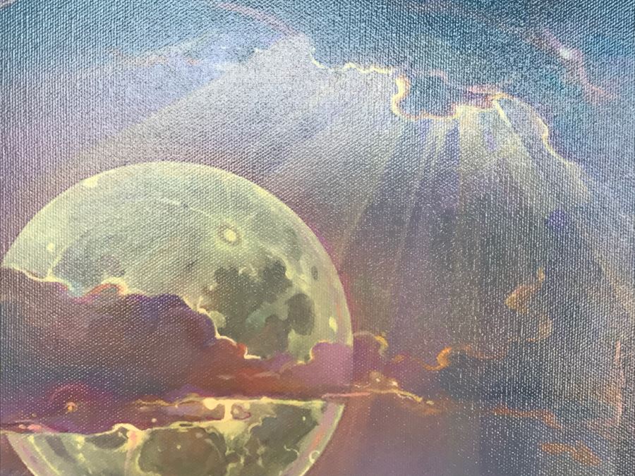 John Pitre Limited Edition Giclee Hand Signed Titled 'Through a Moonlit Dream' 36' X 42' 18 Of 375 Estimate $2,400 [Photo 12]