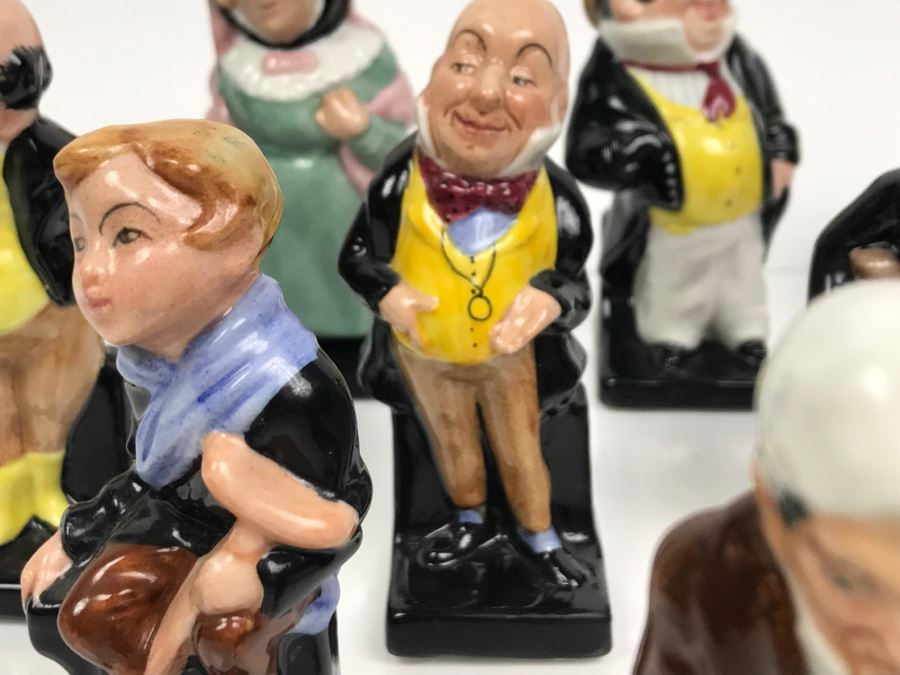 Collection Of (12) Vintage Royal Doulton Charles Dickens Collection Miniature Figurines [Photo 14]