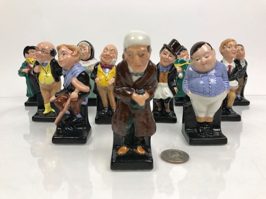 Collection Of (12) Vintage Royal Doulton Charles Dickens Collection Miniature Figurines [Photo 5]