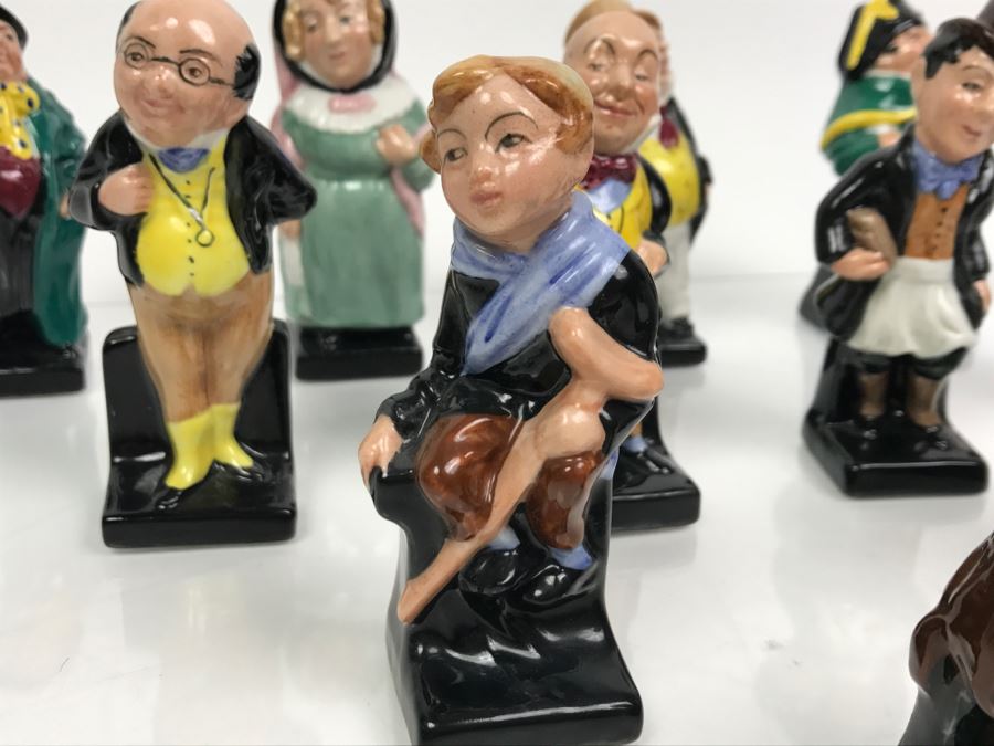 Collection Of (12) Vintage Royal Doulton Charles Dickens Collection Miniature Figurines [Photo 11]