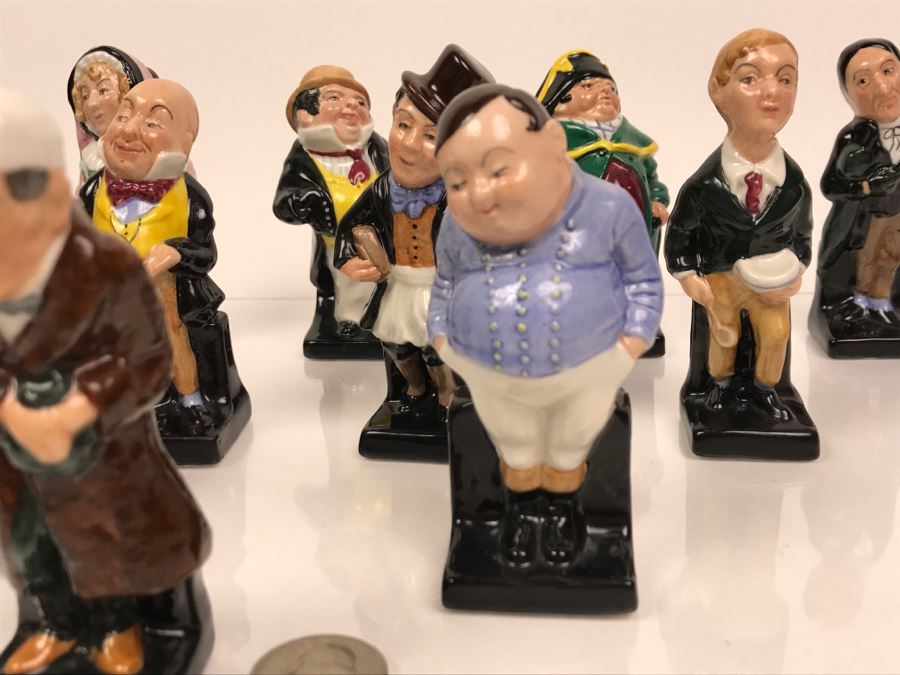 Collection Of (12) Vintage Royal Doulton Charles Dickens Collection Miniature Figurines [Photo 10]