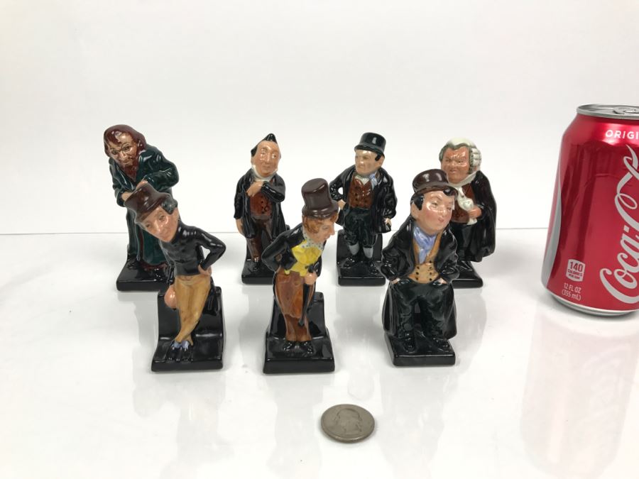 Collection Of (7) Vintage Royal Doulton Charles Dickens Series Miniature Figurines [Photo 2]